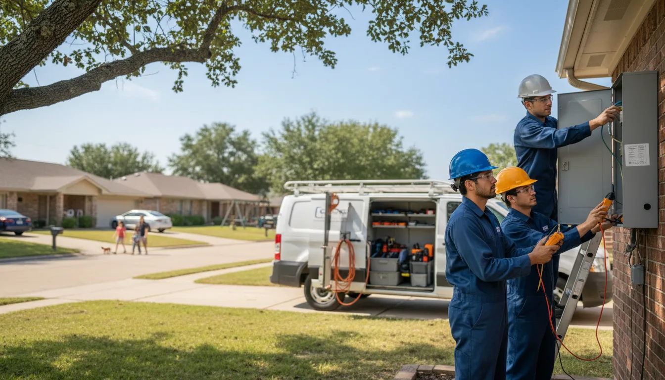 Certified electrician providing emergency electrical services in Golden, IL